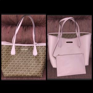 Michael Kors Large Reversible Tote and Wristlet